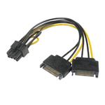 Akasa Redukce napájecí 2x SATA - 8 pin (6+2-pin) pro PCI-E grafické karty