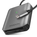 Axagon CRE-S3C, hliníková vysokorychlostní USB-C 3.0 čtečka paměťových karet. 3 sloty, UHS-II