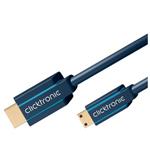 ClickTronic OFC HDMI kabel s Ethernetem, HDMI A(M) - miniHDMI C(M), 3m