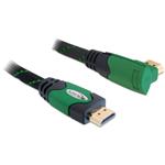 Delock kabel HDMI 1.4, propojovací, pravoúhlý, 2m