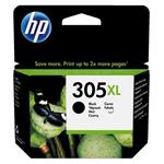 HP 305XL, černá inkoustová  kazeta, 6.4ml, 3YM62AE