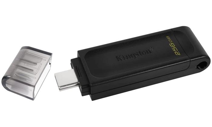 Kingston DataTraveler 70 - 256GB, flash disk, USB-C 3.0, černý