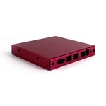 Montážní krabice CASE1D2REDU6, 3x LAN, 6x SMA, USB, červená
