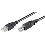 PremiumCord Kabel USB 2.0, A-B 3m barva černá