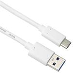 PremiumCord USB 3.1 kabel USB-C - USB-A, 10Gbps, 15cm, bílý