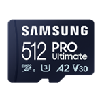 Samsung PRO Ultimate 512GB microSDXC karta, UHS-I U3 A2 + USB čtečka