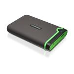 Transcend StoreJet 25M3 - 2TB, externí 2.5" disk, USB 3.0, šedo/zelený