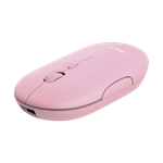 TRUST myš PUCK, bezdrátová, USB, růžová, bluetooth