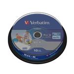 Verbatim BD-R Wide Printable, 25GB, 6x, 10ks, spindle