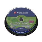 Verbatim CD-RW, 700MB, 12x, 10ks, spindle