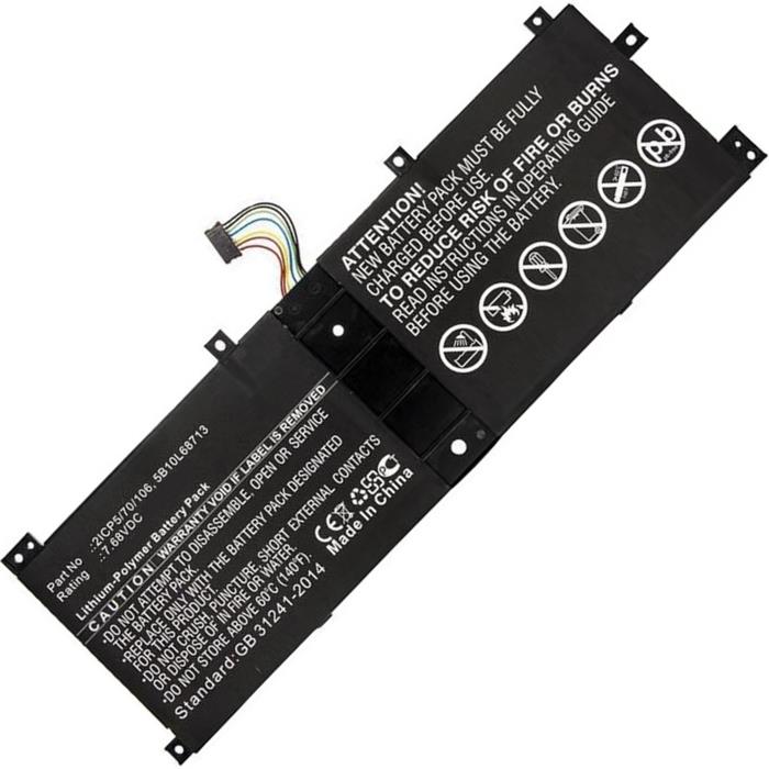 2-POWER Baterie 7,68V 4955mAh pro Lenovo Miix 510-12IKB, Miix 510-12ISK, Miix 520-12IKB