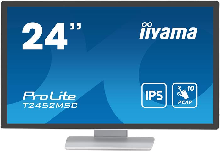 24" LCD iiyama T2452MSC-W1: PCAP,IPS,FHD,HDMI,whit