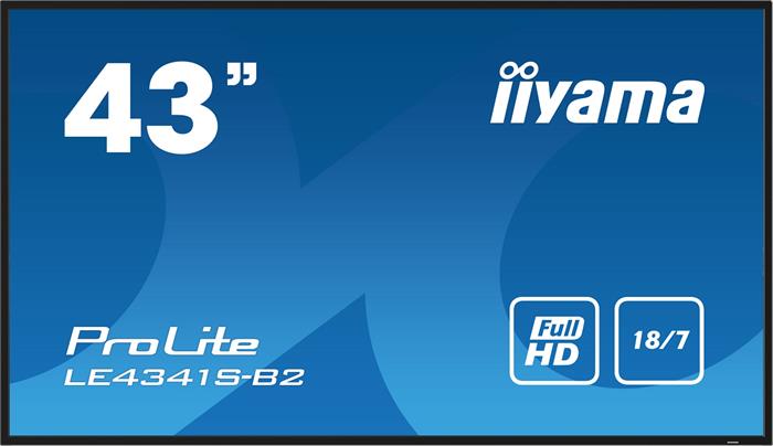 43" iiyama LE4341S-B2: IPS,FHD,3xHDMI,LAN,USB