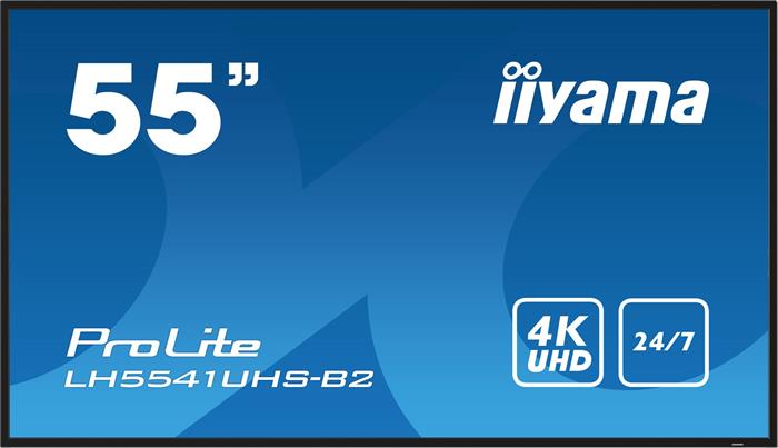 55" iiyama LH5541UHS-B2:IPS,4K UHD,500cd,repro