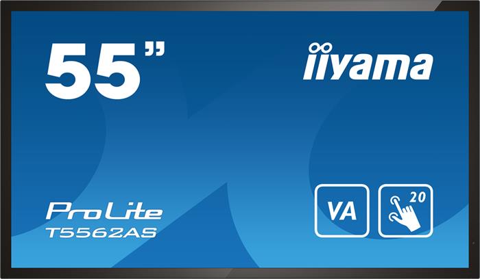 55" iiyama T5562AS-B1: IPS, 4K UHD,Android,24/7