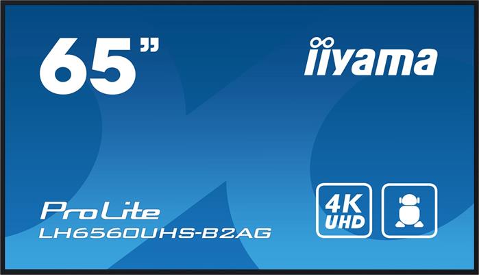 65" iiyama LH6560UHS-B2AG:VA,4K UHD,Android,24/7