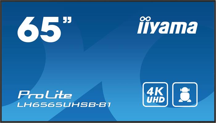 65" iiyama LH6565UHSB-B1:IPS,4K UHD,Android,24/7