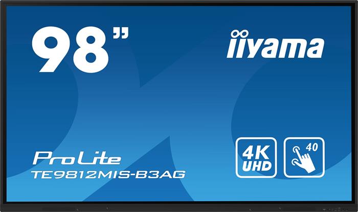 98" iiyama TE9812MIS-B3AG:IPS,4K,40P,USB-C