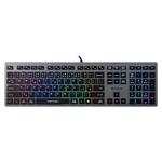 A4tech FX60, kancelářská klávesnice s neonovým podsvícením, USB, CZ, šedá