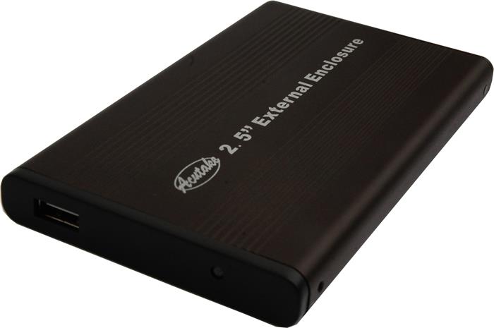 ACUTAKE DarkHDDCase 25U, externí box na 2.5" IDE HDD, USB 2.0, černý