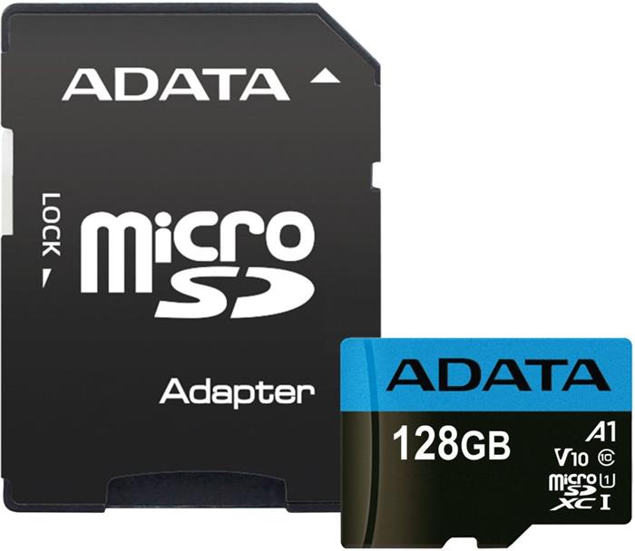 ADATA 128GB microSDXC karta, UHS-I A1, 85R/25W + adaptér