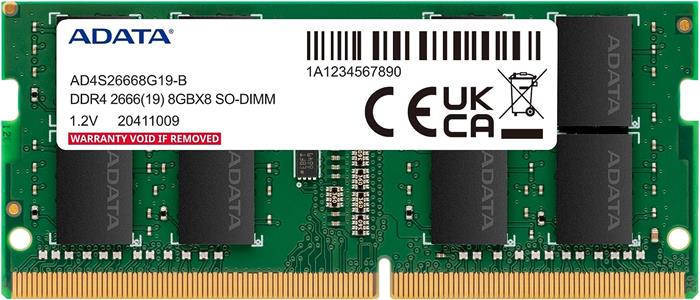 ADATA 8GB DDR4 2666MHz CL19 SO-DIMM