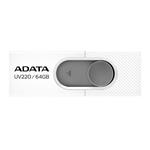 ADATA UV220 32GB flash disk, USB 2.0, white/gray