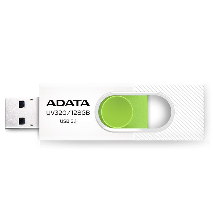 ADATA UV320 128GB flash disk, USB 3.0, white/green