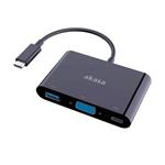 AKASA adaptér USB-C na D-Sub, podpora 1920x1200, 15cm