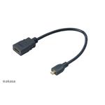 AKASA - HDMI na mikro HDMI adaptér - 25 cm