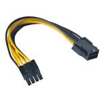 AKASA kabel  redukce napájení z 6pin PCIe na 8pin ATX 12V, 15cm