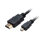 AKASA propojovací HDMI 2.0 kabel, micro HDMI -> HDMI, 1.5m, černý