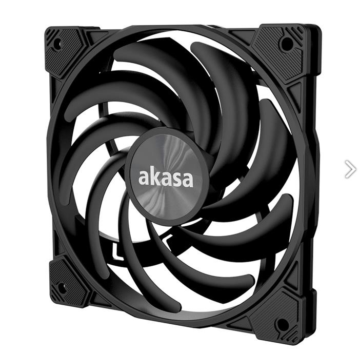 Akasa ventilátor 12cm Alucia XS12 černý, 700-2000rpm, PWM