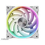 AKASA ventilátor SOHO AR, 12cm ARGB PWM fan, 120x120x25mm, bílá