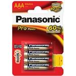 Alkalické baterie AAA Panasonic Pro Power LR03 4ks