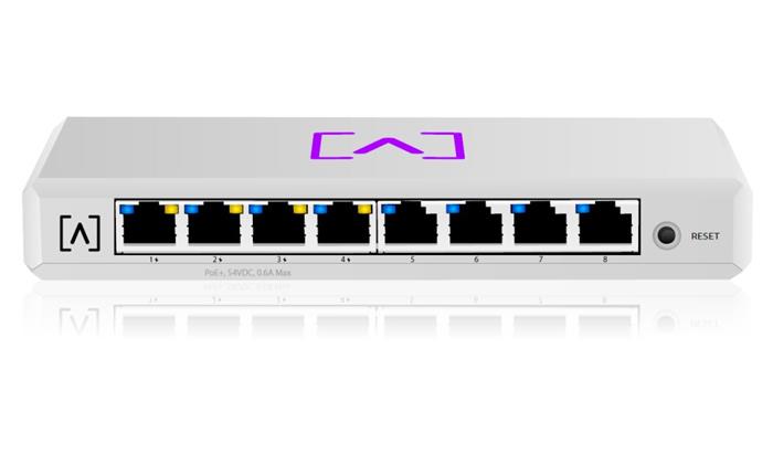 ALTA Switch 8 POE - 8x Gbit RJ45, 4x PoE 802.3at (PoE budget 60W)