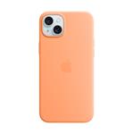 Apple iPhone 15 Plus Silicone Case with MagSafe - Orange Sorbet