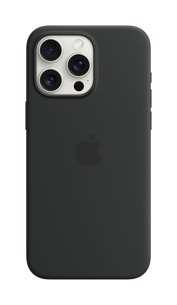 Apple iPhone 15 Pro Max Silicone Case with MagSafe - Black