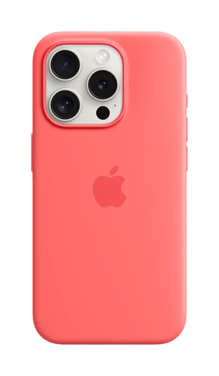 Apple iPhone 15 Pro Silicone Case with MagSafe - Guava