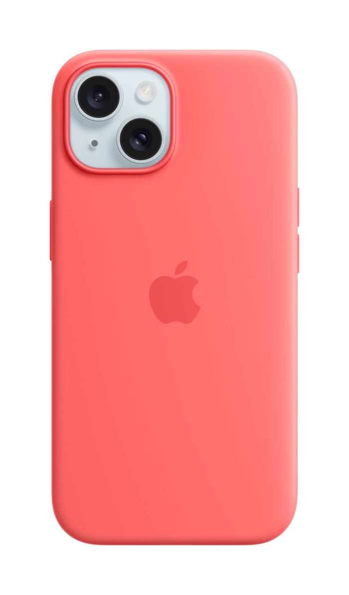 Apple iPhone 15 Silicone Case with MagSafe - Guava