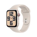 Apple Watch SE GPS + Cellular 44mm Starlight Aluminium Case with Starlight Sport Band - M/L