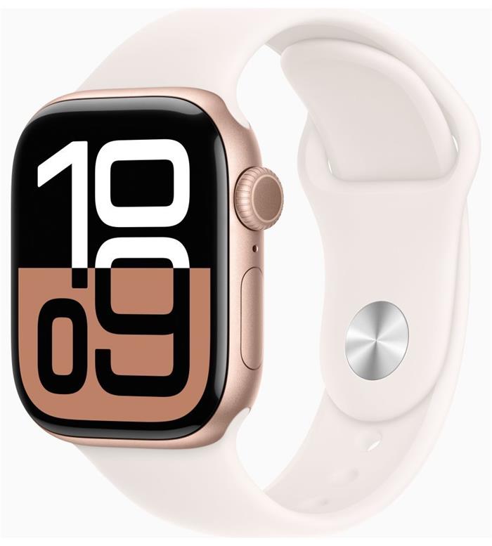 Apple Watch Series 10 42mm Rose Gold Aluminium Case with Light Blush Sport Band - M/L