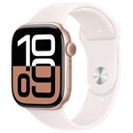 Apple Watch Series 10 46mm Rose Gold Aluminium Case with Light Blush Sport Band - M/L