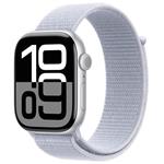 Apple Watch Series 10 46mm Silver Aluminium Case with Blue Cloud Sport Loop