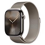 Apple Watch Series 10 Cellular 42mm Natural Titanium Case with Natural Milanese Loop