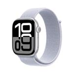 Apple Watch Series 10 Cellular 46mm Silver Aluminium Case with Blue Cloud Sport Loop