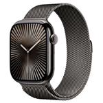 Apple Watch Series 10 Cellular 46mm Slate Titanium Case with Slate Milanese Loop - S/M