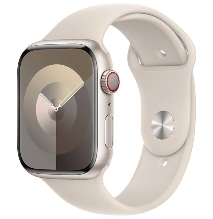 Apple Watch Series 9 Cellular 45mm Hvězdně bílý hliník s hvězdně bílým sportovním řemínkem M/L