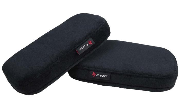 AROZZI Memory Foam Armrest Pads/ náhradní područky pro herní židle/ paměťová pěna/ černé