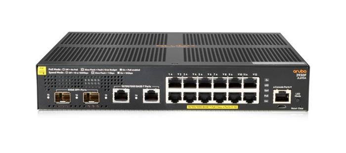 Aruba 2930F 12G PoE+ Switch